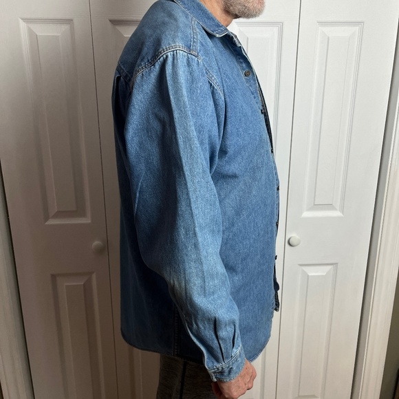 VIntage Orange Tab Levi Strauss & Co Mens Denim Shirt - Picture 6 of 15